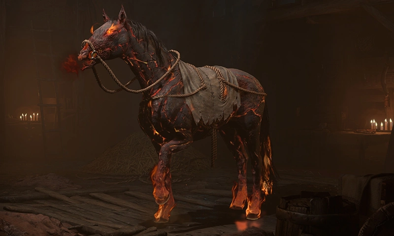 smoldering horse image