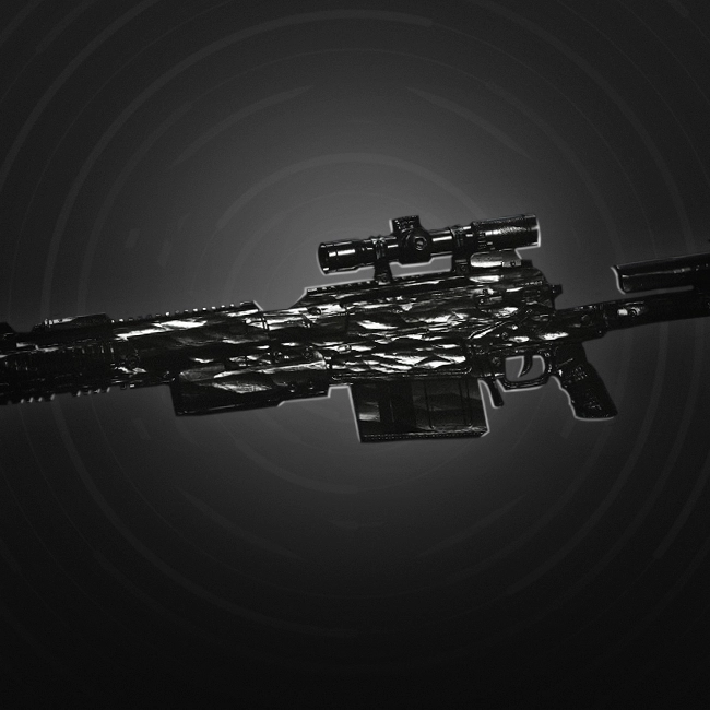 CoD MW1 Obsidian Camo Sniper Rifle