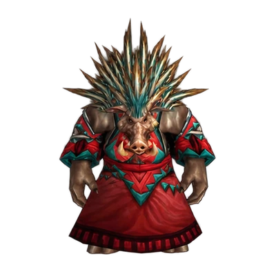 Death's Head Necromancer, a trash mob in Razorfen Downs, WoW Forever