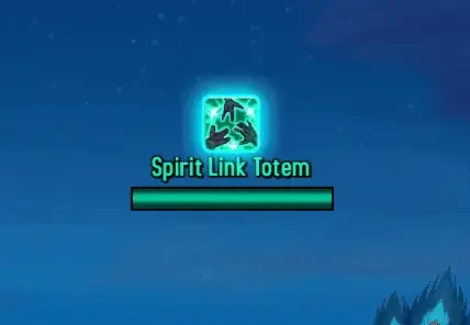 Animation of the totem indicator, a big icon with a glow above important totems, as the author shows it.