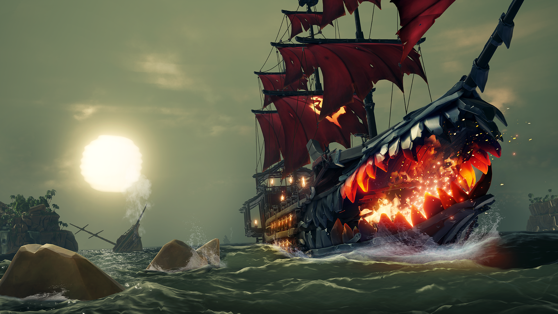 Burning Blade in Sea of Thieves