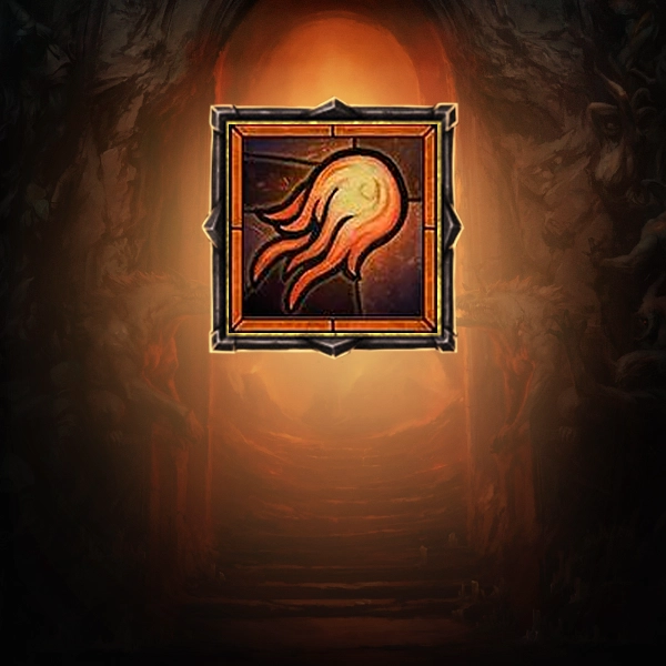Fireball skill icon for Diablo 4 Fireball Sorcerer Build service
