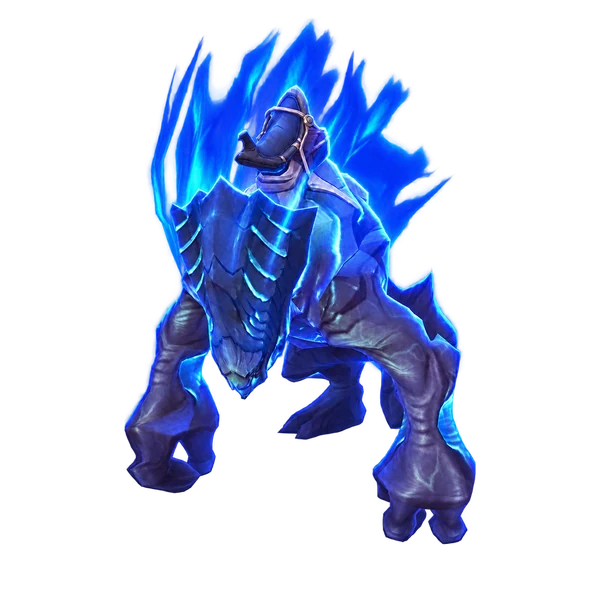 Tortured Gorger, the glowing blue void gorger mount.