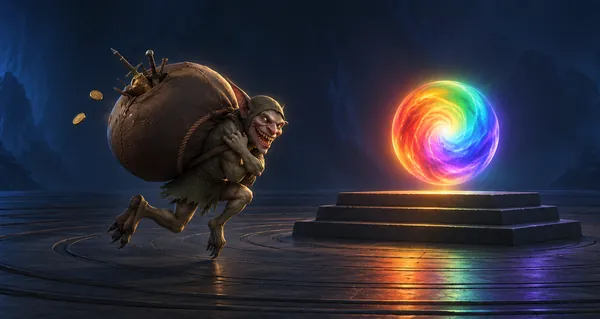 Treasure Goblin and the rainbow portal to Whimsyshire