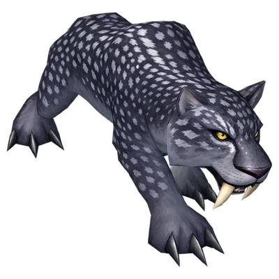 Cat in WoW Forever, the look of Mangy Nightsaber, Nightsaber Stalker, Duskstalker and 1 more