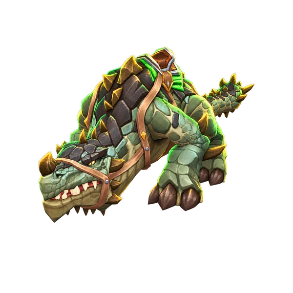 Bestowed Thunderspine Packleader, a Dragonflight mount in World of Warcraft.