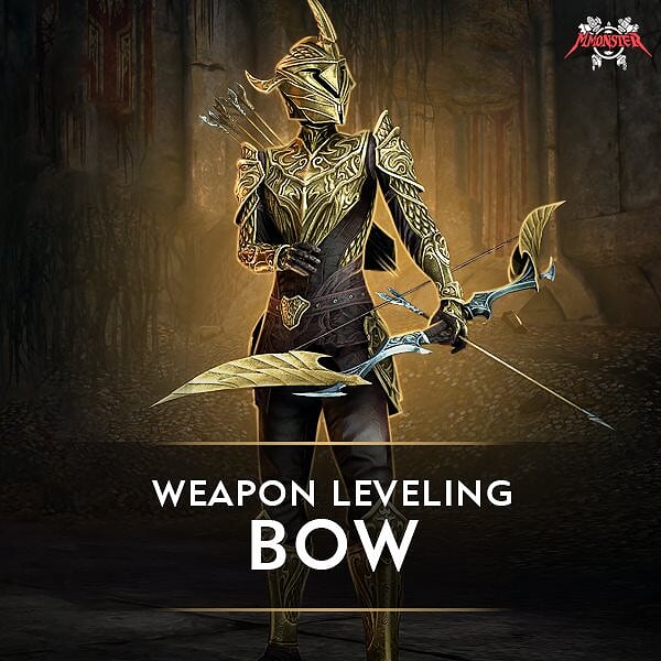 Buy TESO Bow Range Weapon Skill Line Leveling Boost Best Boosting Service