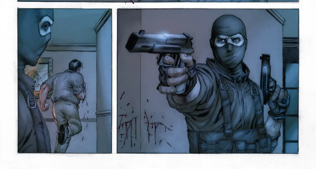 Modern Warfare 2 Ghost comic artwork